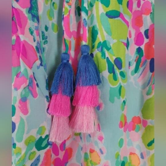Lilly Pulitzer Sain Top – Catch the Wave Print Size M Hard to Find - Picture 5 of 6